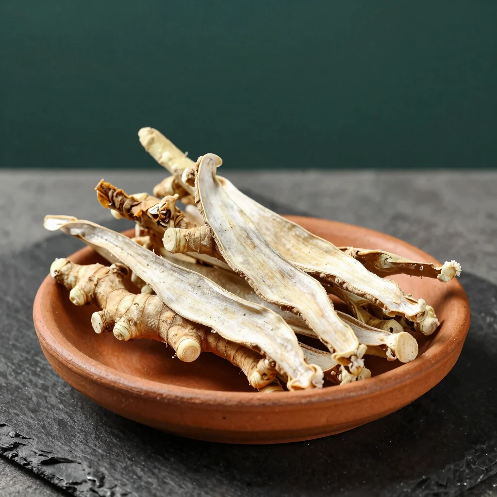 Dried Split White Ginger Rhizomes